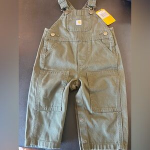 Carhartt Kids Olive Overalls